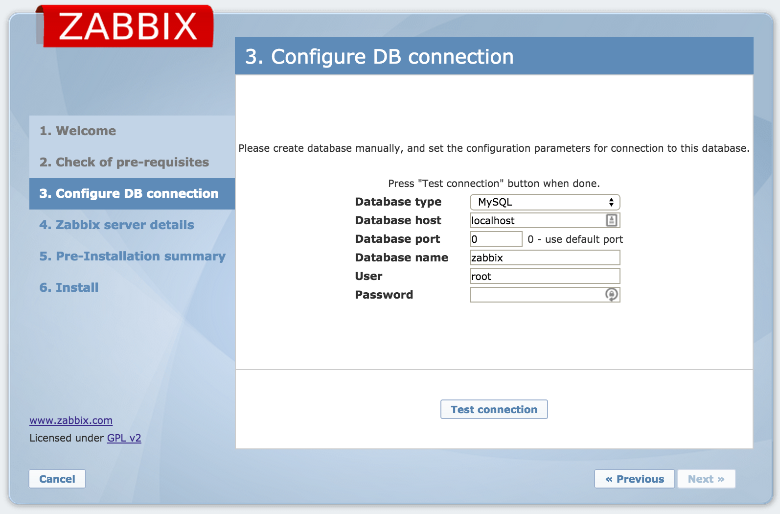 Zabbix Web Interface Installation 5